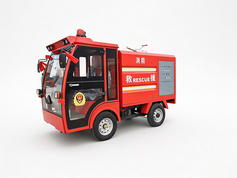 Gaoli Four-Wheel Enclosed Cabin All-Electric Mini Fire Rescue Truck